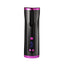 Black cordless automatic curling iron with comb and clips