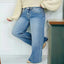 Distressed tummy control jeans — primary view