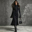 Half-zip ribbed knit long dress for women, image 7