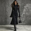 Half-zip ribbed knit long dress for women, image 7