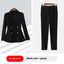 Double-Breasted Slim Fit Women's Suit Set – Blazer & Trouser Office Wear, close-up product view