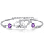 Main product photo of Heart shaped amethyst bracelet, Bracelets