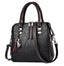 Vintage PU Leather Tassel Top-Handle Tote Bag for Women, product view 8