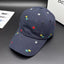 Embroidered baseball cap in navy — additional view 2