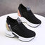 Black mesh dad sneakers