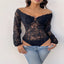Off-shoulder lace bodysuit — primary view
