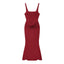 Wrap-style high-waist evening dress — additional view 6