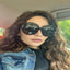 Oversized round frame sunglasses — primary view