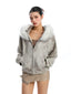 Leopard-print zip hooded jacket for women, image 5