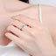 Heart-shaped cubic zirconia solitaire ring — primary view