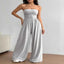 Strapless wide leg jumpsuit — primary view