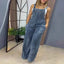 Plus size denim overalls — primary view
