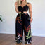 Tropical print spaghetti strap set — primary view