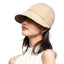 Khaki packable wide-brim sun hat