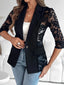 Lace one-button three-quarter sleeve jacket for women, image 4