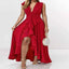 Plus size ruffled high-low maxi dress — primary view