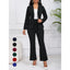 Women's Solid-Color Blazer & Pants Set — product image 4