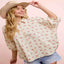 Flower print dolman blouse — primary view