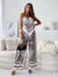 Women’s Printed Spaghetti-Strap Pants Set, product view 8