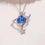 Zircon moon and star pendant necklace — primary view