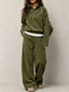 Corduroy top and wide-leg pants set for women, image 6