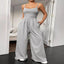 Model wearing the Spaghetti Strap Wide Leg Jumpsuit