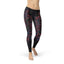 Oriental black wolf print leggings — primary view