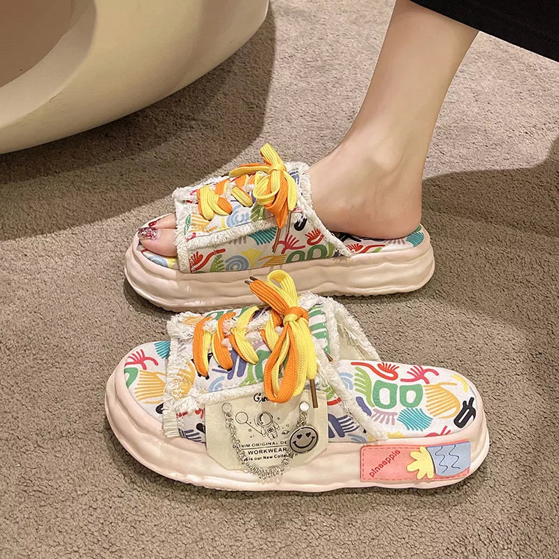 Open toe lace up sandals — additional view 5