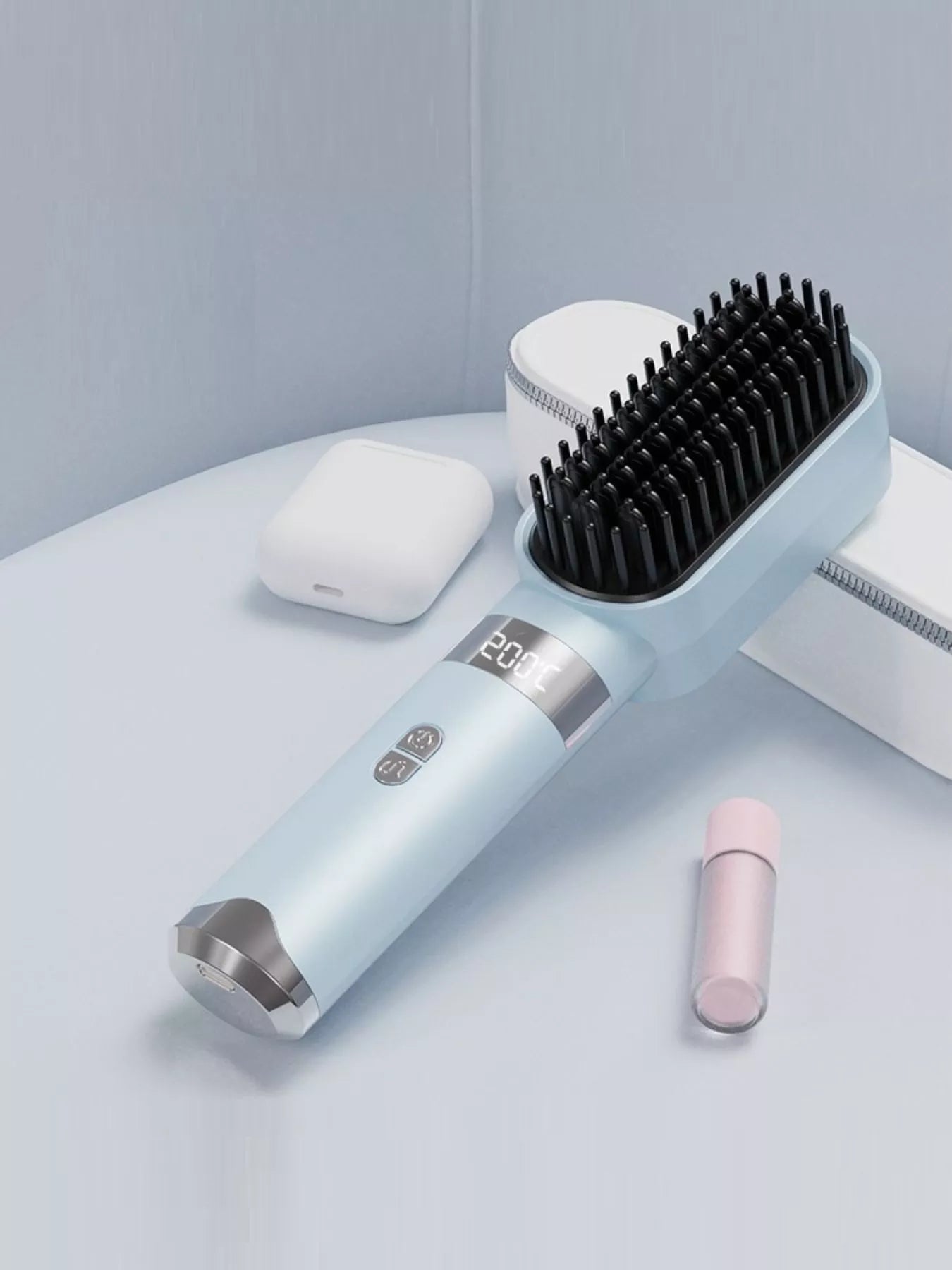 2-in-1 cordless ionic straightening brush — additional view 10