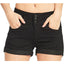Women’s High-Waist Frayed Denim Shorts, alternate product view