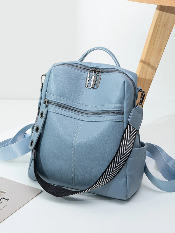 Multi-Compartment PU Leather Backpack — product image 2