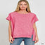 Oversized french terry top — primary view
