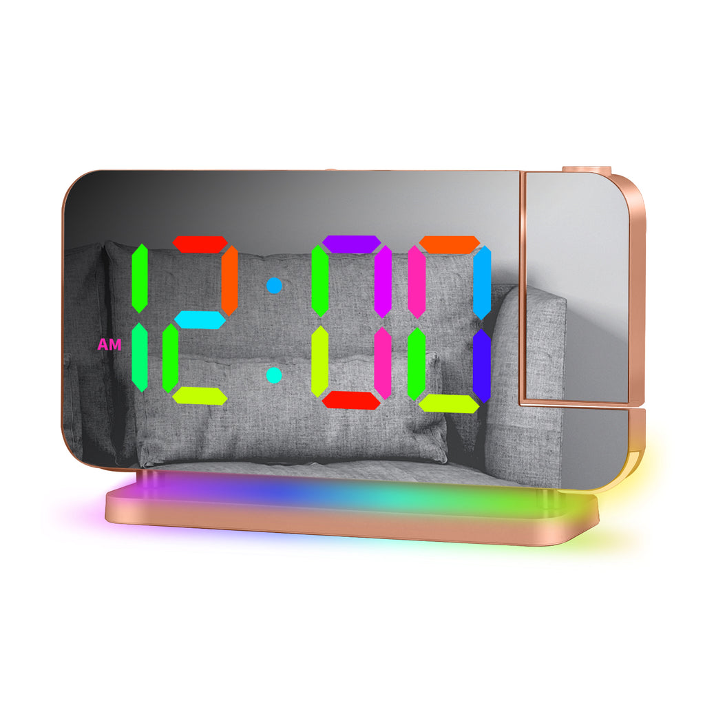 RGB LED Projection Alarm Clock with Ambient Lighting view 8