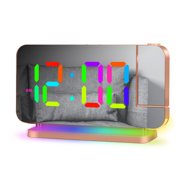 RGB LED Projection Alarm Clock with Ambient Lighting view 8