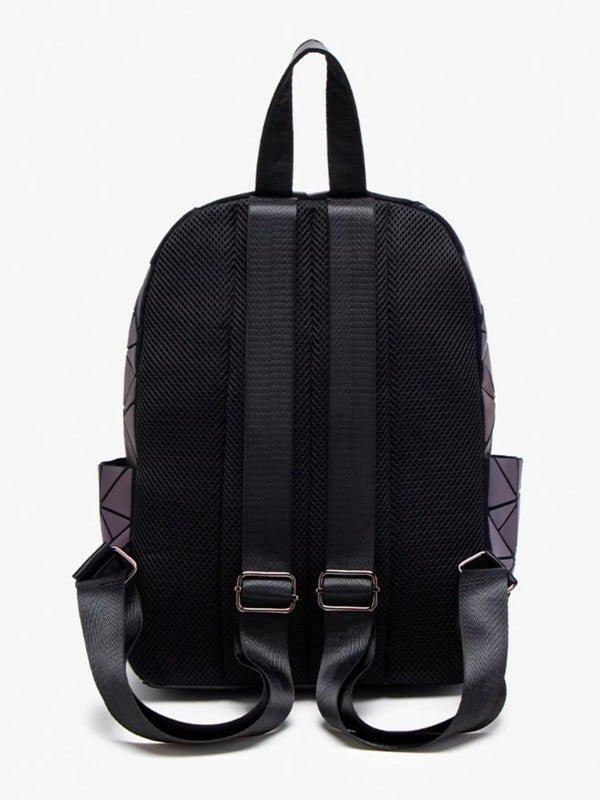 Medium Geometric PU Leather Backpack — product image 6