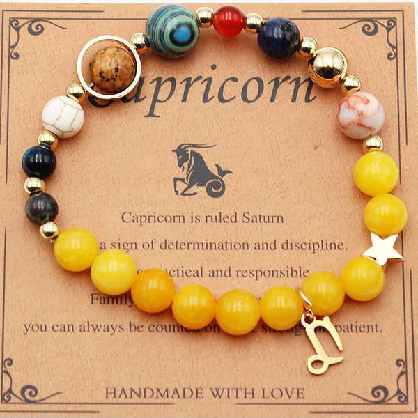 Magic of Eight Planets Jewelry Bracelet-Fashion-Splashis-Color:Capricornetopaz-Splashis