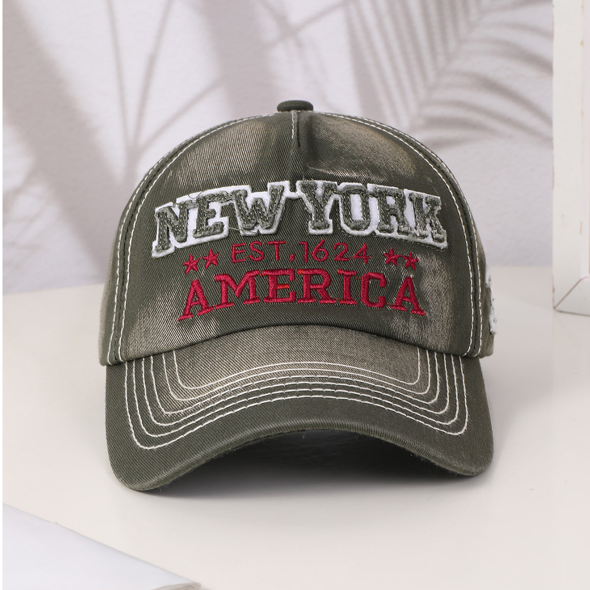 Embroidered Lettering Baseball Cap-Splashis, alternate view 2
