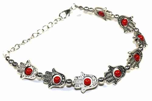 Evil eye red beads bracelet — additional view 5