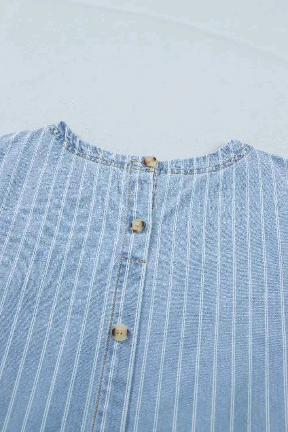 Stripe denim mini dress — additional view 8