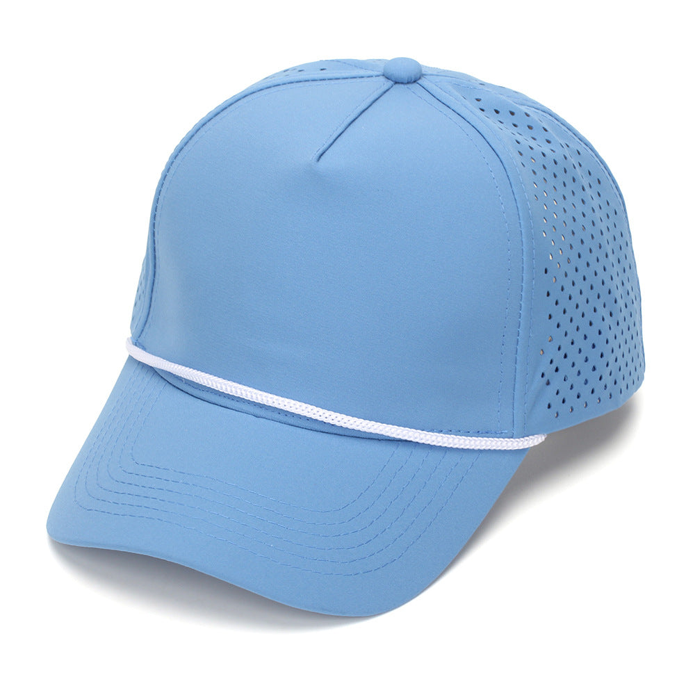 Sky Blue perforated quick-dry baseball cap for women