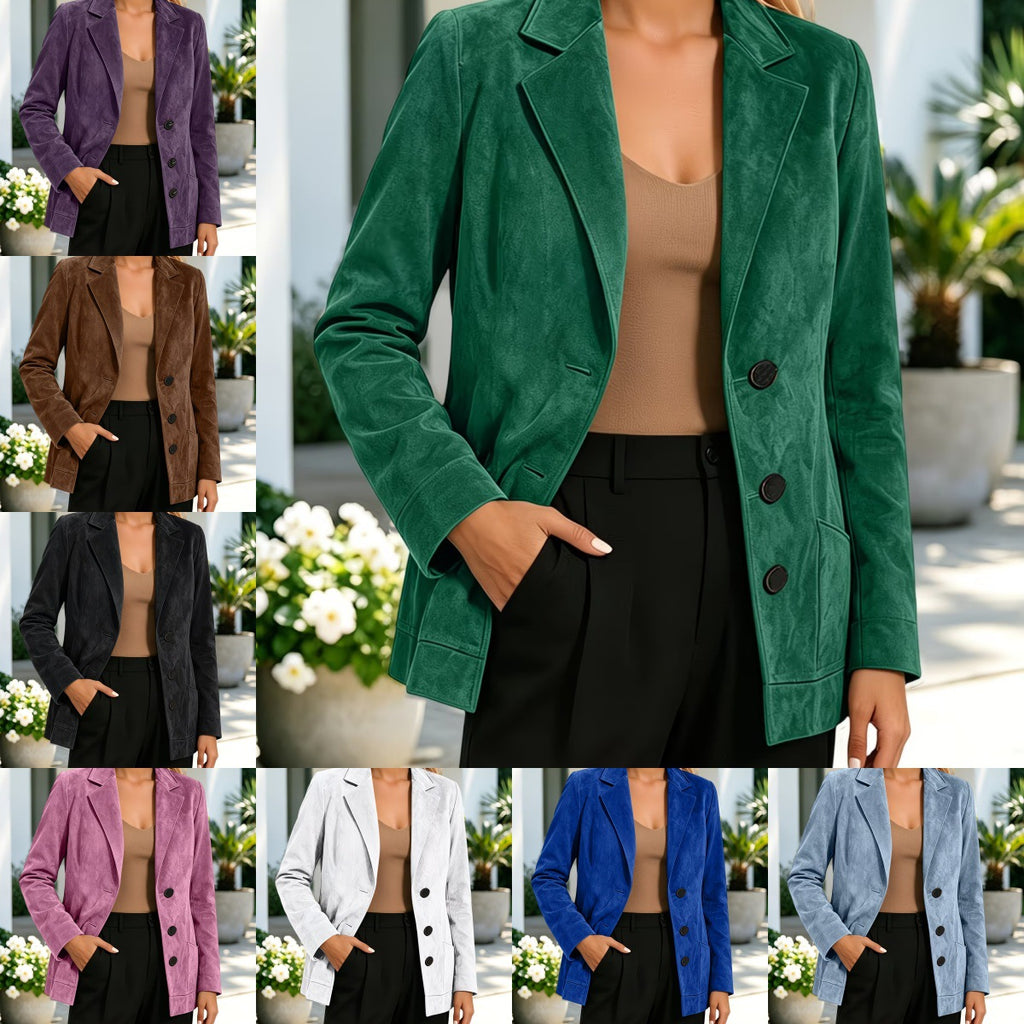 Mid-length lapel blazer for women, image 2
