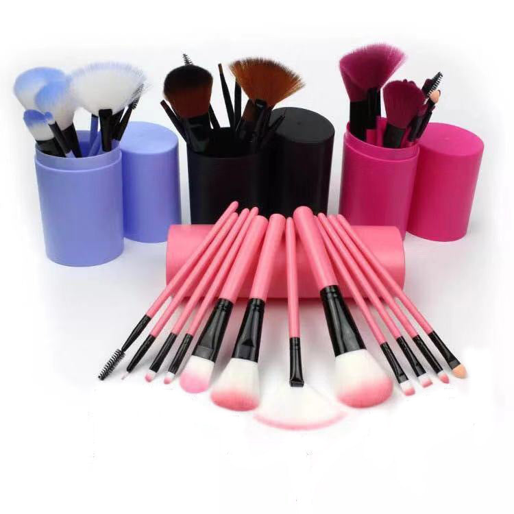 12-Piece Makeup Brush Set with Storage Holder - Face & Eye Brushes, product view 7