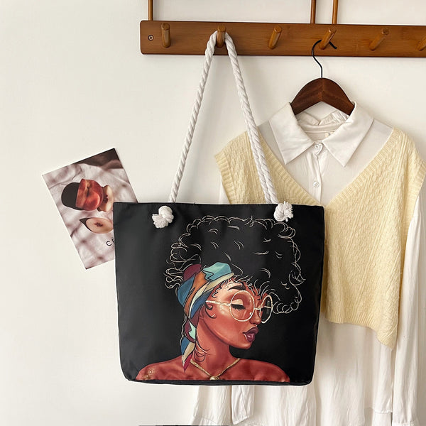 Canvas tote bag print pattern option 1
