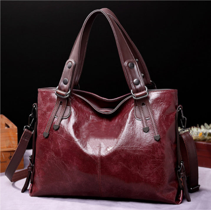 Retro Faux Leather Tote Bag for Women, product view 15