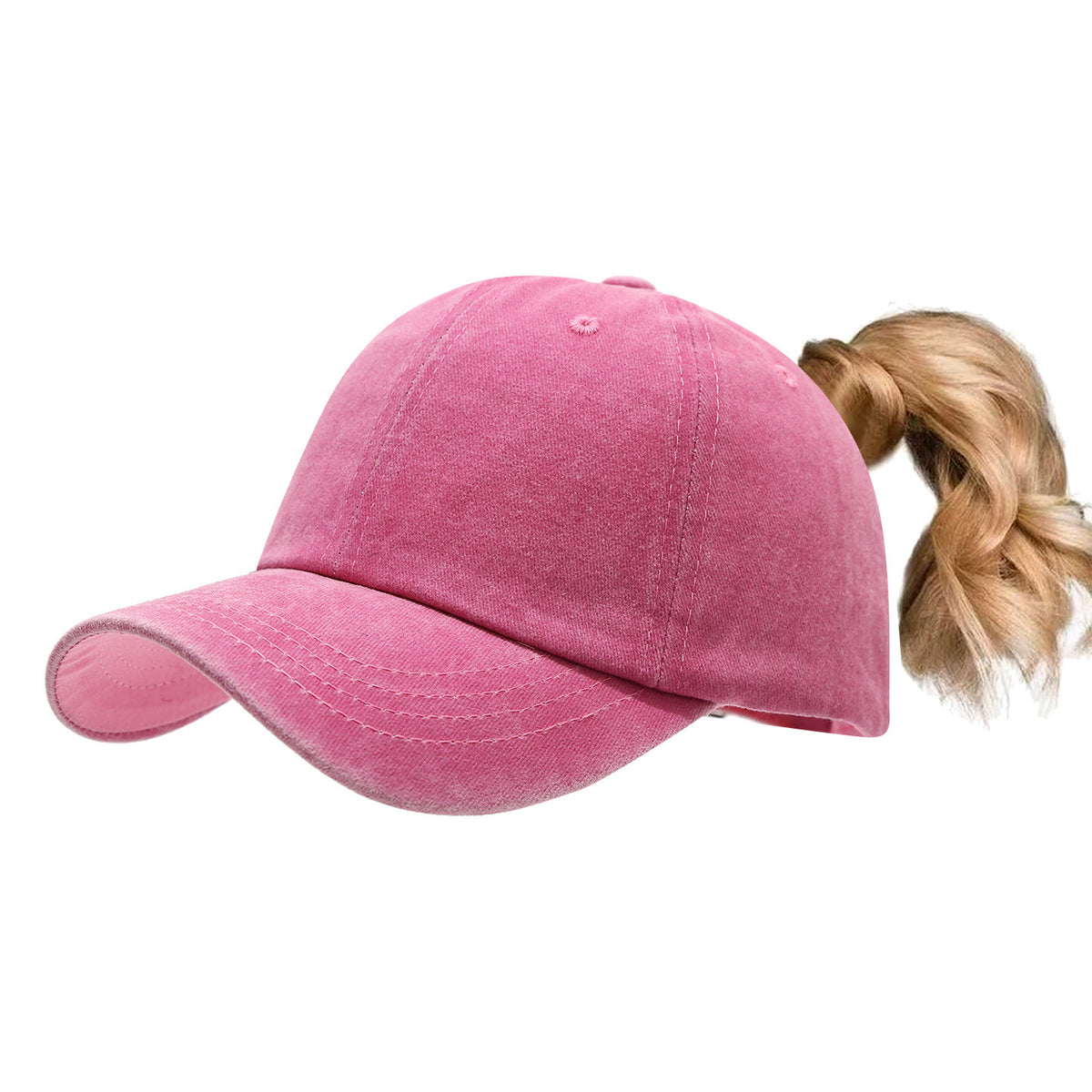 Women's Ponytail Sports Sun Hat-Splashis, alternate view 3