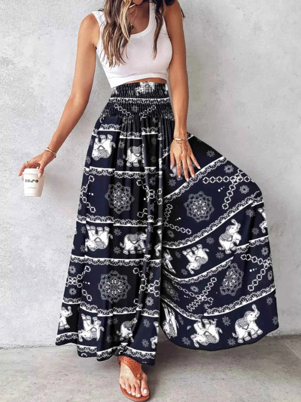 Printed wide-leg pants — additional view 2