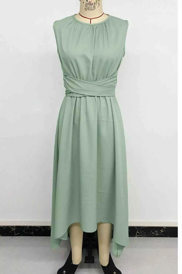Sleeveless high-low dress — additional view 7