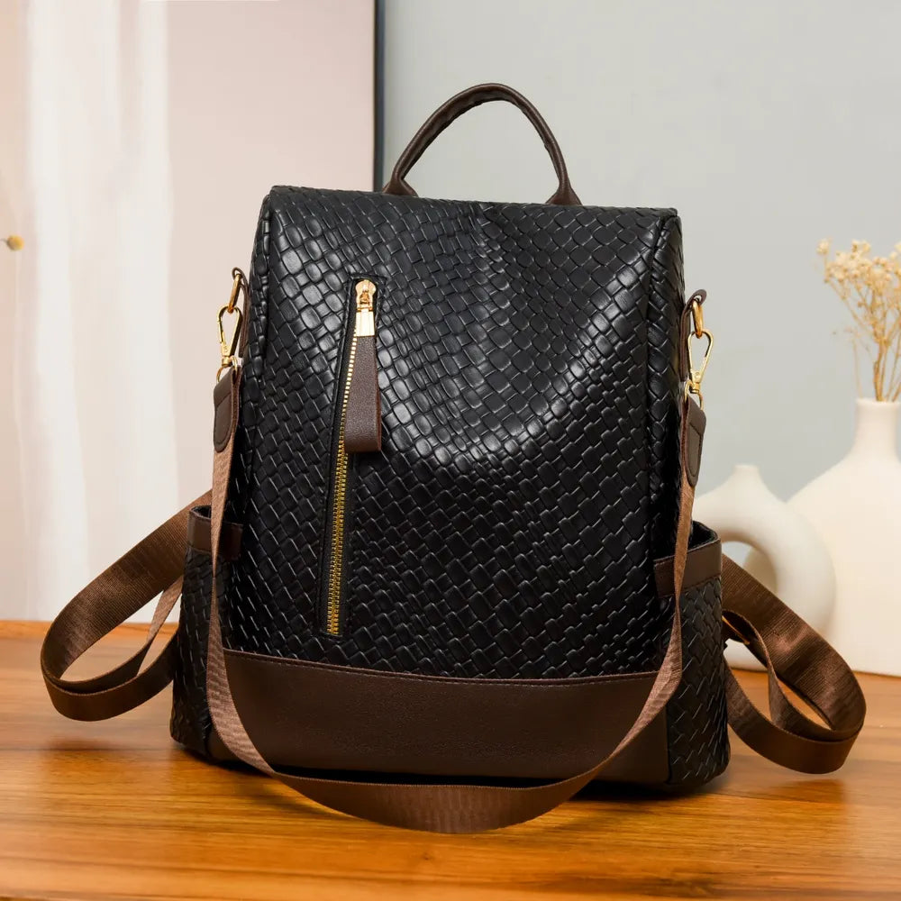 Large PU Leather Backpack — product image 7