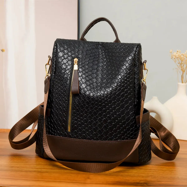 Large PU Leather Backpack — product image 7