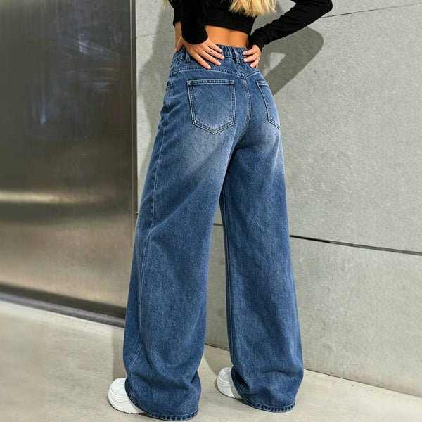 Bootcut jeans side view